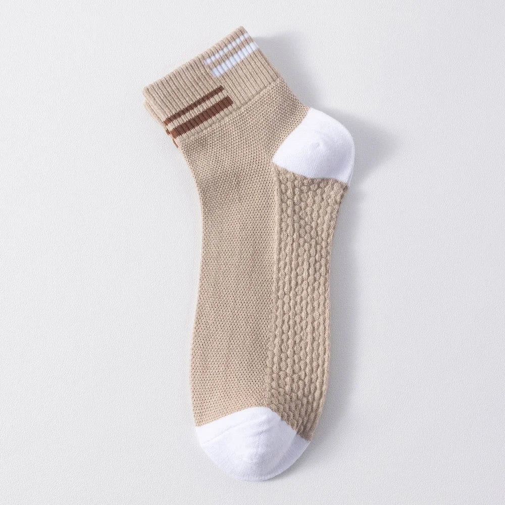 6 Pairs  Cotton Middle Thin Socks