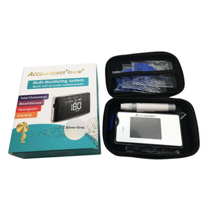 4-in-1 Accu-Answer Hemoglobin Cholesterol Blood Glucose And Uric Acid Meter