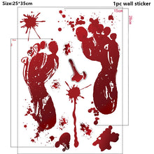 Halloween Bloody Wall Stickers Decorations