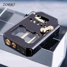 Zorro Cyber Mecha Transparent Bin Rocker Cool Classic Kerosene Lighter