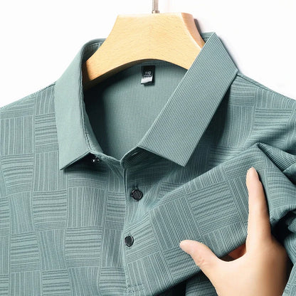 Designer Print Business Casual Short-sleeved Polo Shirt