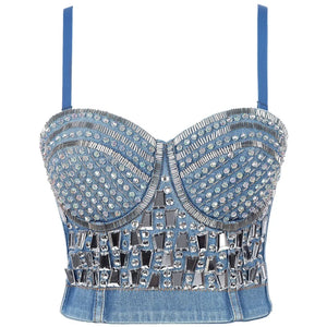 Rhinestone Sequined Cami Top