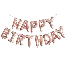 13pcs Happy Birthday Decoration Balloons Pink Blue Letter Foil Ballons Set Birthday Party Decor Air Globos Balony Anniversaire