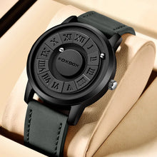 Creative Scrolling Magnetic Force Genuine Leather Watch