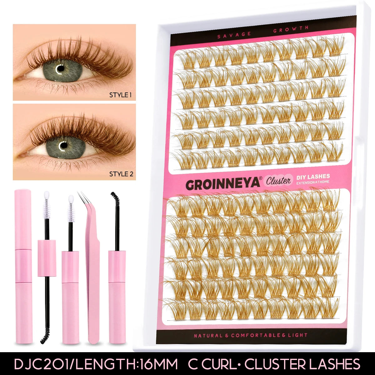 Lash Extension Kit With Lash Bond and Seal Makeup Tools