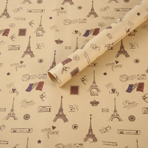 Retro Crafting Wrapping Paper