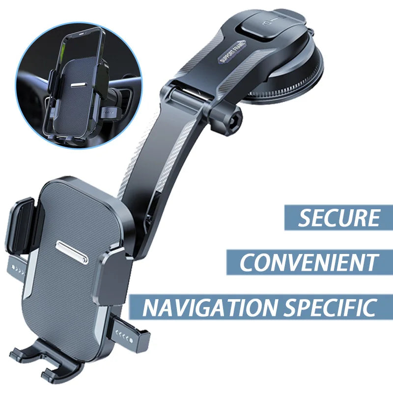 Nano Flexible Silicone, 360° Rotation Car Phone Holder –