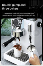 CAFOVO CM6005 Commercial Espresso Machine 3100W Dual Pump Triple Boiler PID Temperature Control 3-Hole Steam Wand