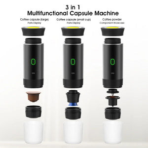 Wireless Electric Portable Espresso Coffee Machine for Car & Home Camping