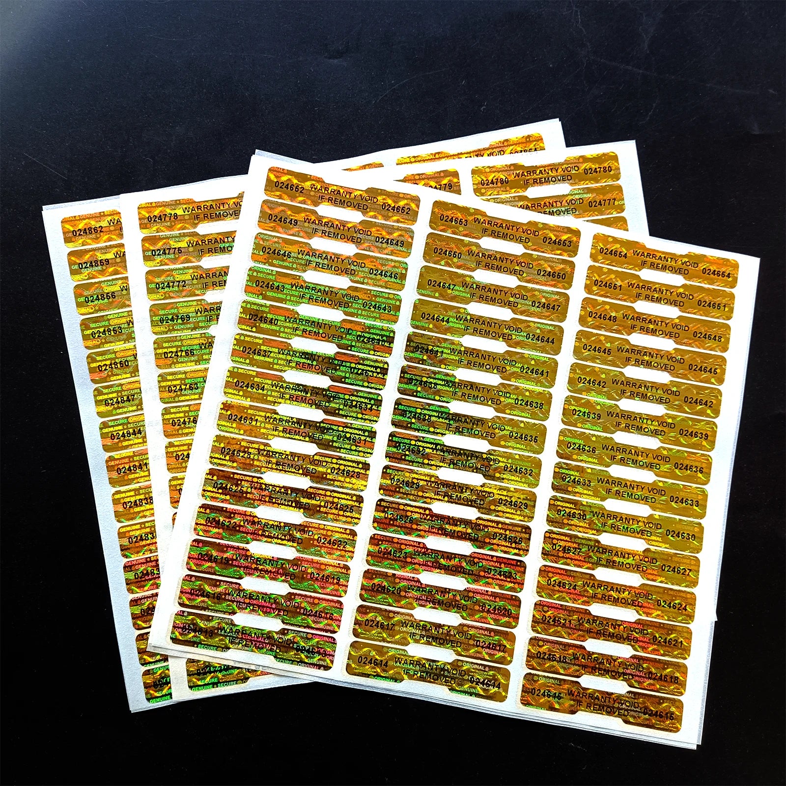 5x1cm Bone Shape Holographic Security Seals
