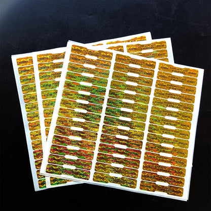 5x1cm Bone Shape Holographic Security Seals