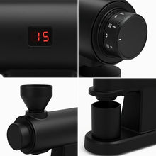 CAFOVO 64P Electric Variable Speed Coffee Grinder 64mm Flat Burr 600-1500 RPM Adjustable Anti-Static Coffee Grinding