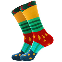 Happy Colorful Striped Combed Cotton Socks