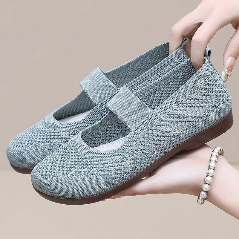 Lightweight Soft Bottom Flat Soled Slip-on Shoes