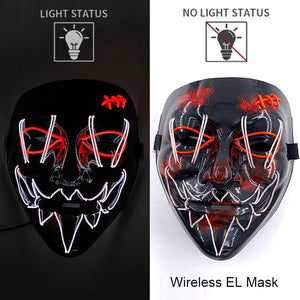 The Purge Horror Wireless LED Glow Mask