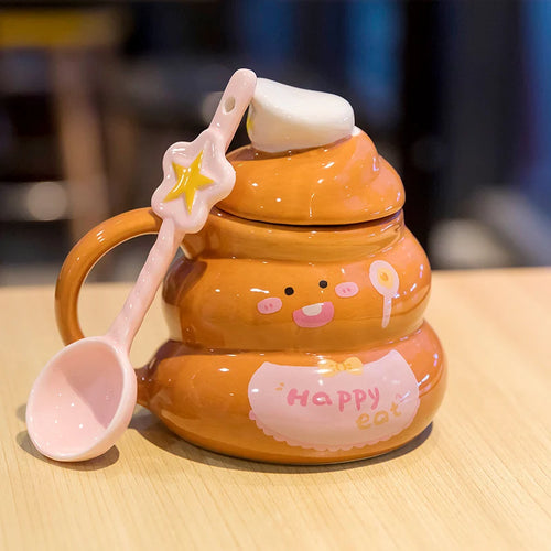 Poop Funny Ceramic Water Cup