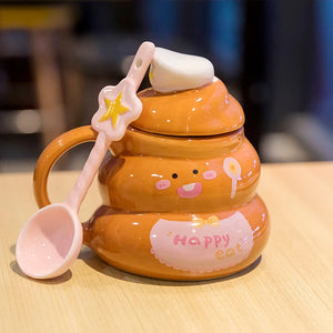 Poop Funny Ceramic Water Cup