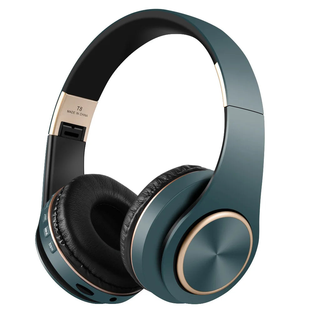 T8 Noise Canceling Foldable Gamer Girl Wireless Headphone