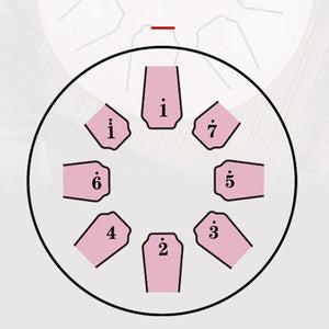 Tongue Drum 6 Inch 8 Tone Mini Ethereal Drum