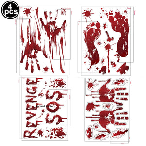 Halloween Bloody Wall Stickers Decorations