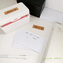 150/200 Sheets Tabbed Colorful Divided Index Card with Box