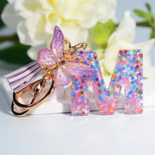 A-Z Dreamy Sequin Letters Keychain