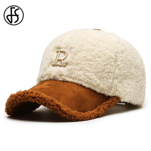 Trendy Big Letter Embroidered Winter Hat