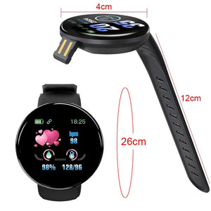 D18 Blood Pressure Monitoring Waterproof Digital Watch for Apple Watch Band