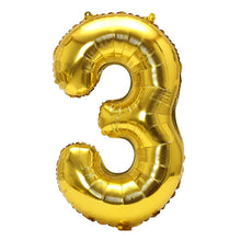 32inch Rainbow Gradient Number Foil Balloons