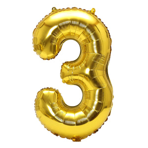 32inch Rainbow Gradient Number Foil Balloons