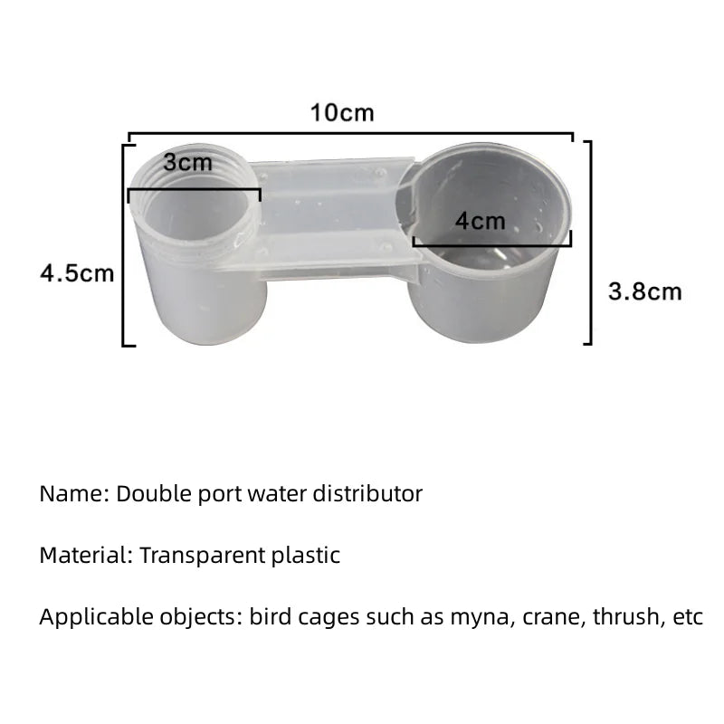 Plastic Pet Bird Drinker Feeder