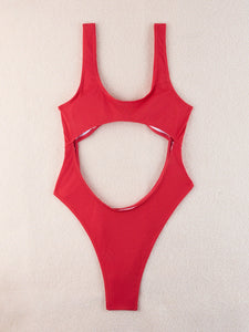 Ribbed One Piece Swimsuit