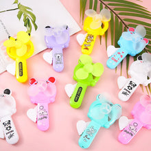 10Pcs Cartoon Cute Mini Portable Hand Pressure Fan Toys
