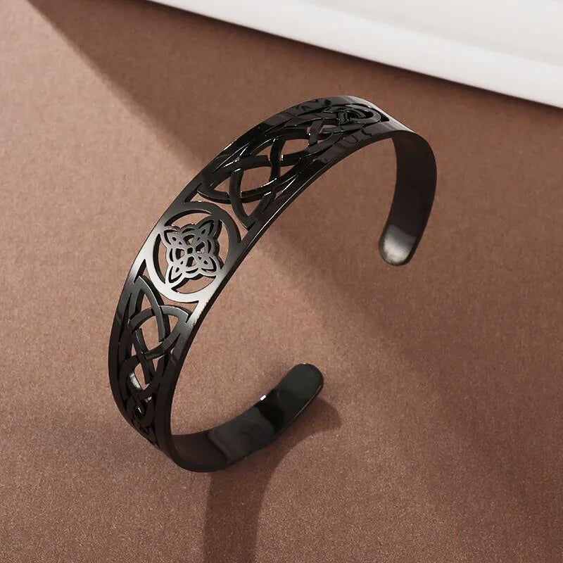 Witch Knot Cuff Stainless Steel Bracelet