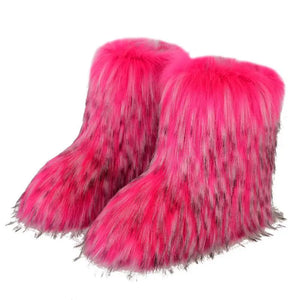 Fluffy Faux Fur Boots