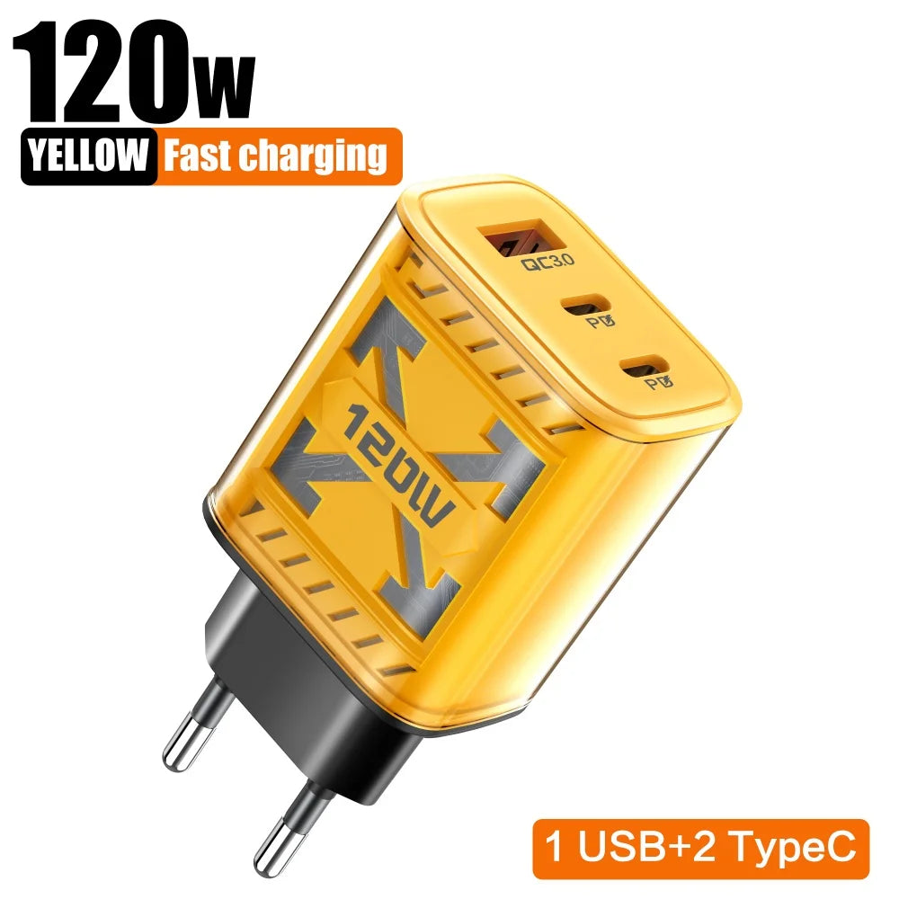 120W USB-C PD Fast Charge Adapter