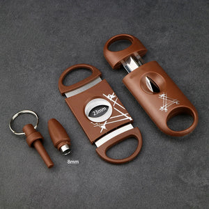 Stainless Steel Classic Pocket Cigar Cutter Set