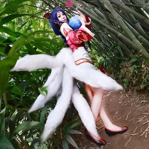 Ahri Nine Tailed Upgraded Transform-model Tail Costume