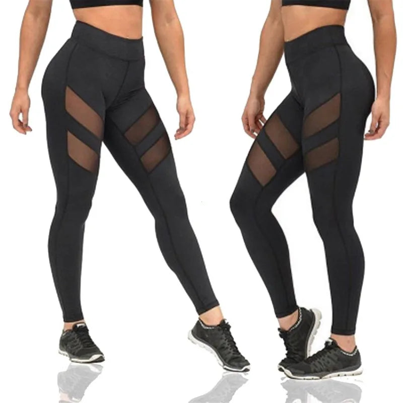 Mesh Patchwork Sport Leggings