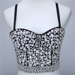 Rhinestone Sequined Cami Top