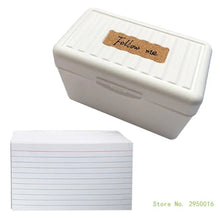 150/200 Sheets Tabbed Colorful Divided Index Card with Box