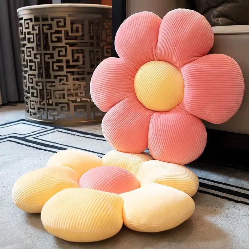 Colorful Flower Plush Pillow