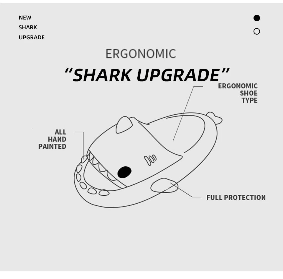 Soft Cloud Platform Shark Slippers