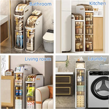 4-Tiers Slim Narrow Bathroom Storage Organizer