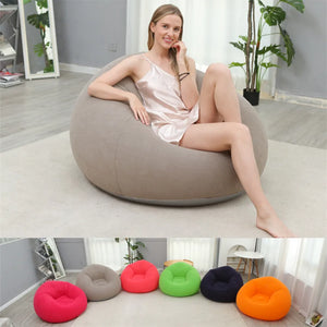 Inflatable Flocking Sofa Chair