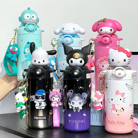600ml Sanrio Water Stainless Steel Insulated Cup & Straw