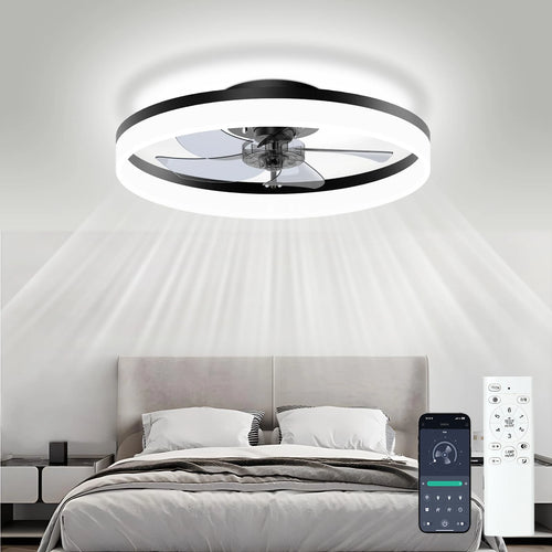 Simple LED Ceiling Fan Light Remote Control with Infinite Dimming 6 Levels