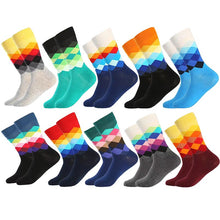 Multiple Pairs Geometric Print Socks