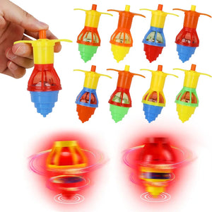 Multipack LED Light Up Spinning Gyro Top