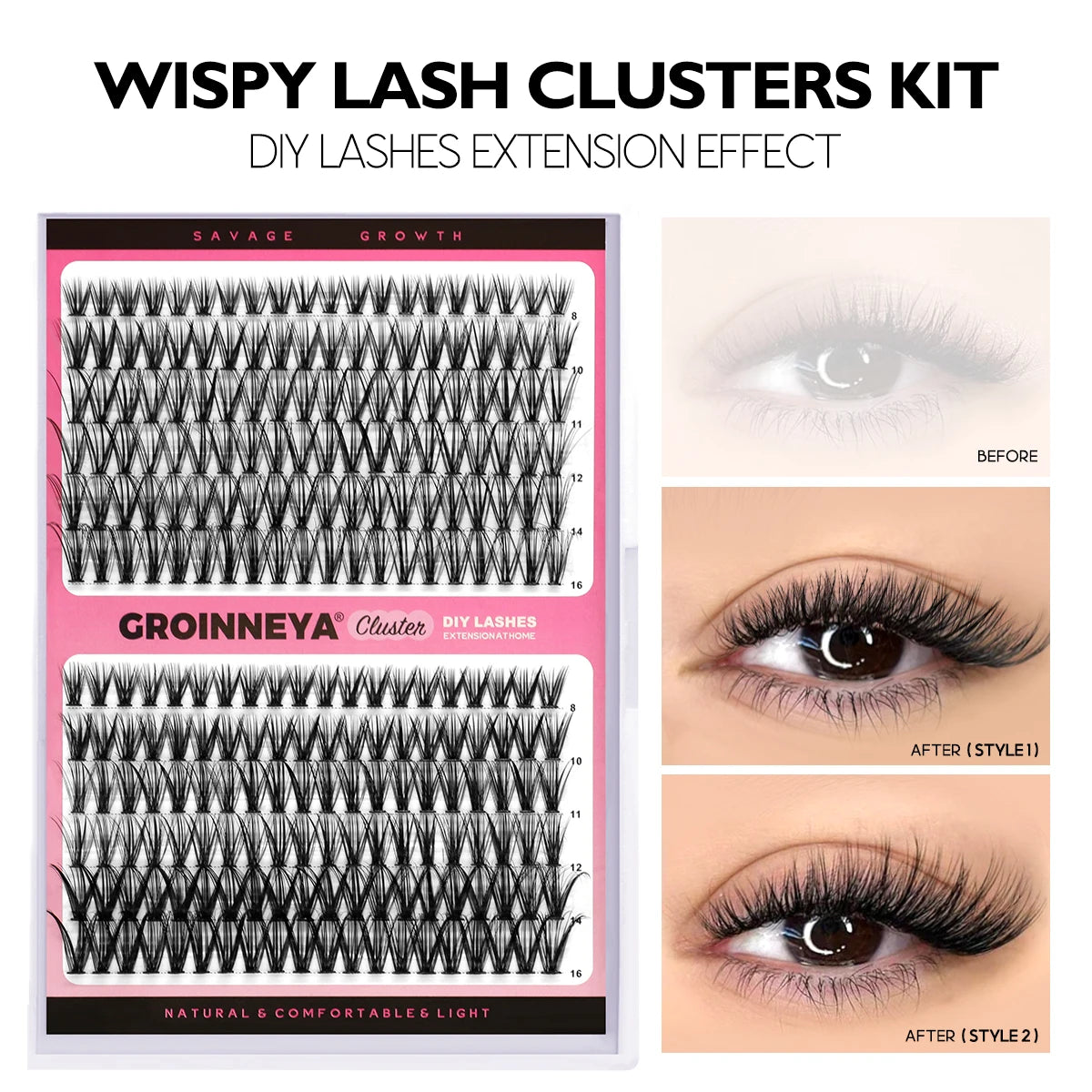Lash Extension Kit With Lash Bond and Seal Makeup Tools